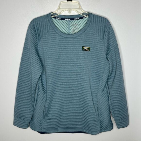 LL Bean Air Light Knit Crewneck Pullover Womens Medium - Picture 4 of 6